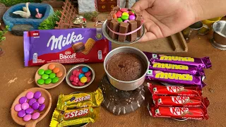 Miniature All Chocolate Cake Recipe l Miniature Dairy milk Chocolate Cake l Mini Cooking l Cake l 