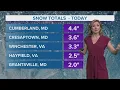 Cumberland Maryland saw more than 4 inches of snow in April