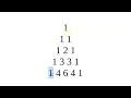 Calculating Pascals Triangle in Python Using Recursion