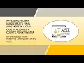 Appealing from a Magistrate s Final Judgment in a Civil Case in Allegheny County PA