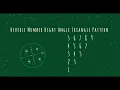 59 Number Right Angle Triangle Pattern without any pre-defined method using while loop in Python