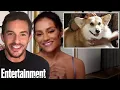 Jonathan Bailey and Simone Ashley on Newton the Bridgerton Corgi Entertainment Weekly