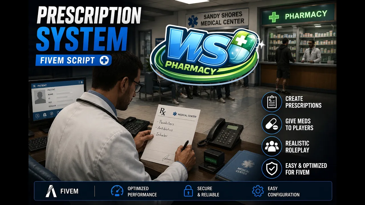 WS PHARMACY | QBCORE ESX
