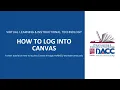 How To Log Into Canvas
