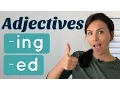 Common Mistakes with English ADJECTIVES - ed and