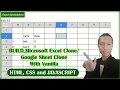 Create Microsoft Sheet Clone with JavaScript