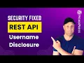 Fix user disclosure on REST API in WordPress
