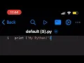 Como programar desde el celular iPhone con Python