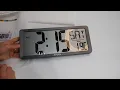 XREXS Large Digital Wall Clock Battery Operated Alarm Clocks for Bedroom Home Decor