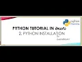 Installation of Python and Selenium in Telugu-02
