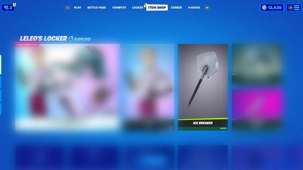 What Sweats See In The Item Shop