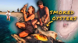 COASTAL FORAGING & FIRE COOKING ON REMOTE ISLAND 🔥 oysters, mackerel, trout | Over The Top S2CH.17