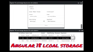 Angular 18 Local storage