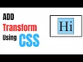 Master CSS Transform in Minutes Ultimate Guide for Stunning Animations