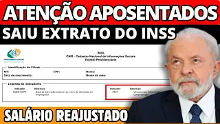 INSS LIBERA EXTRATO COM CORREÇÃO DAS APOSENTADORIAS 6,37% + 3,94% - VIROU A FOLHA
