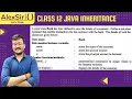 Class 12 ISC JAVA Inheritance Program in Java-2