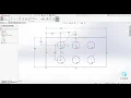 SolidWorks Tutorial for Beginners - How to Create Linear and Circular Sketch Pattern