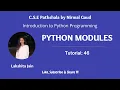 Python Modules Tutorial 46