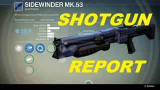 Destiny Crucible Shotgun Report
