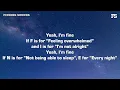 Kyle Hume - Fine (Lyrics) "if F is for feeling overwhelmed and I is for I am not alright"