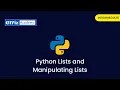 Ch11 Python Lists and Manipulating Lists By GWiz Academy Certificate Included