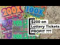 Lagu $200 on BRAND NEW Florida lottery scratch off tickets DID I MAKE A PROFIT?