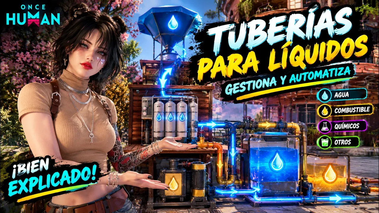 ¡ASÍ FUNCIONAN LAS TUBERÍAS DE LÍQUIDOS! 💧⚙️ | Guía de automatización | Once Human