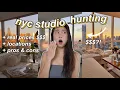 NYC studio apartment hunting 2025 10 tours location