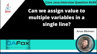 Can we assign value to multiple variables in a single line Core Java Interview Question