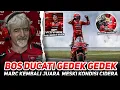 Download Lagu BOS DUCATI GEDEK ²❗MARC MARQUEZ KEMBALI JUARA MESKI DALAM KONDISI CIDERA SANGAT MENDOMINASI MUTLAK !