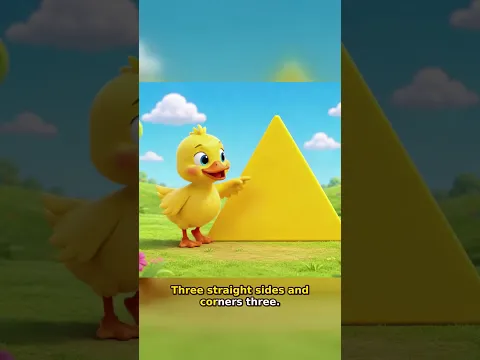 YELLOW TRIANGLE | Learn Shapes and Colors for Kids #Shorts