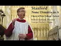 Stanford Nunc Dimittis in A sung by the Choir of New College Oxford directed by Robert Quinney