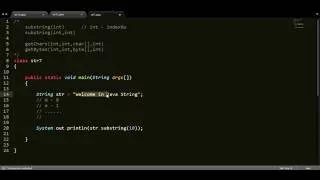 how to split string using substring function in java