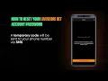 HOW TO RESET YOUR PASSWORD