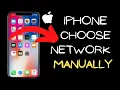 how to choose network manually on iphone how to select mobile network manually on iphone iphone 11