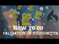 Form validation in codeigniter using ajax