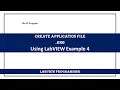 Create Application file exe Using LabVIEW Example 4