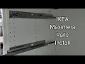 DIY IKEA Kitchen Reno Easily DIY IKEA Maximera Drawer rails - EP4