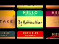 Matthew West - Hello, My Name Is (Lyrics)