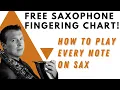 How To Play Every Note On Saxophone FREE Fingering Chart