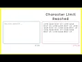 Character Count Limit in the Input Field using HTML CSS JavaScript JavaScript Tutorial 2023
