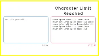 Character Count Limit in the Input Field using HTML CSS JavaScript JavaScript Tutorial 2023