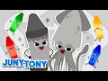 Download Lagu 🎨Keributan Warna-Warni🦑｜Krayon Abu-Abu Nakal🖍️ dan Kumpulan｜JunyTony Bahasa Indonesia