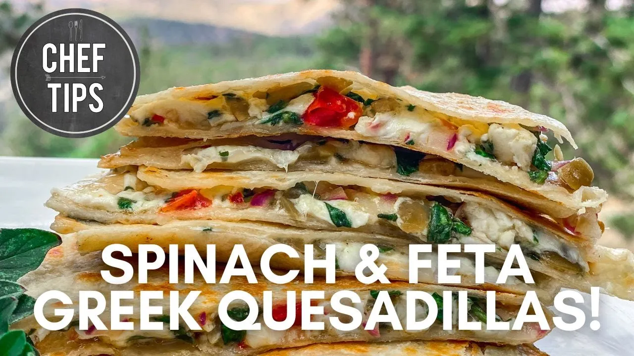 Mediterranean Quesadilla Recipe - MY BIG, FAT GREEK QUESADILLAS!