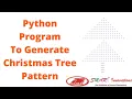 Python Program To Generate Christmas Tree Pattern