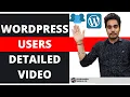 How To View Create Edit Delete Users On Your WordPress Website WordPress Users Detailed