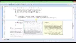 Java Swing Text Editor Part 1