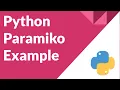 How to use paramiko module to execute commands on remote server paramiko example python