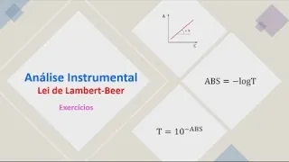 Exercícios Lei de Lambert Beer - Parte 1