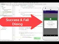 Custom Success and Error Alert Dialog Java Android Studio